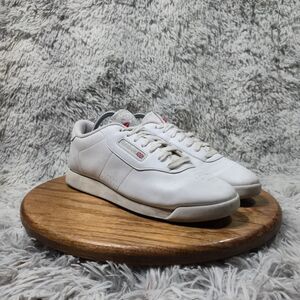 Reebok Classic Princess Womens Size 11 White Leather Y2K Style Shoes Sneakers
